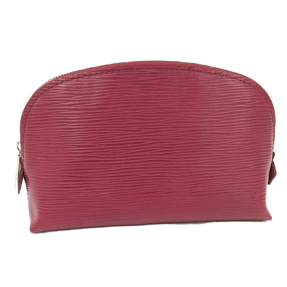 Louis Vuitton Pochette Cosmetic Pouch Clutch Epi Red